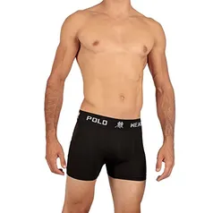 (P) Kit de 12 cuecas boxer Polo Wear, Masculino, Preto/Marinho/Cinza/Branco