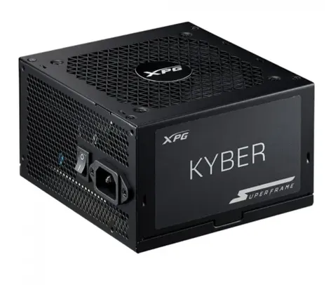 Saindo por R$ 476,9: Fonte XPG Kyber SuperFrame, 850w, 80 Plus Gold, Cybenetics Platinum, Com conector PCIe 5.0, PFC Ativo | Pelando