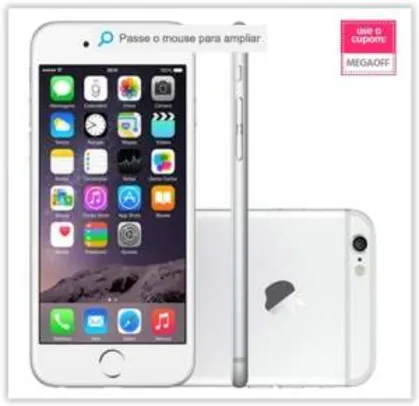 [Submarino] iPhone 6 64GB Prata Tela 4.7" iOS 8 4G Câmera 8MP - Apple por R$ 2771