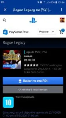 Rogue Legacy PS4 | R$11