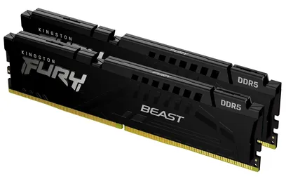 Foto do produto Kingston Memória Ram Fury Beast 16GB 2x8gb Ddr5 5600mhz Prateado