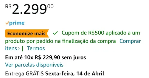 Imagem na descrição da promoção