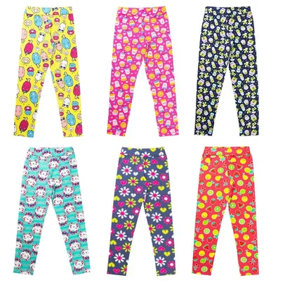 Kit 5 Calça Legging Infantil Menina Roupas Atacado Inverno