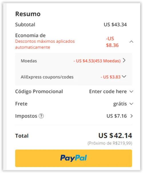 Imagem na descrição da promoção