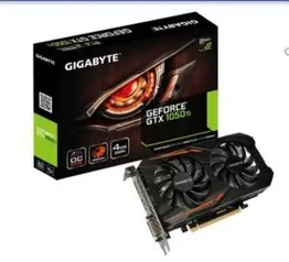 Placa de Vídeo VGA Gigabyte NVIDIA GeForce GTX 1050 Ti OC 4G