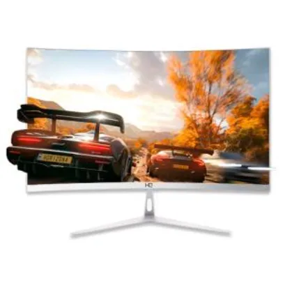 Monitor Gamer HQ Curvo 24 Pol, Full HD, 75Hz, 1ms, Freesync, HDMI, Branco