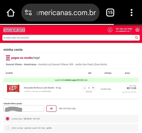 Imagem na descrição da promoção