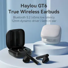 Fone de Ouvido Haylou gt6 