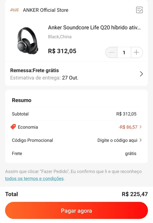 Imagem na descrição da promoção