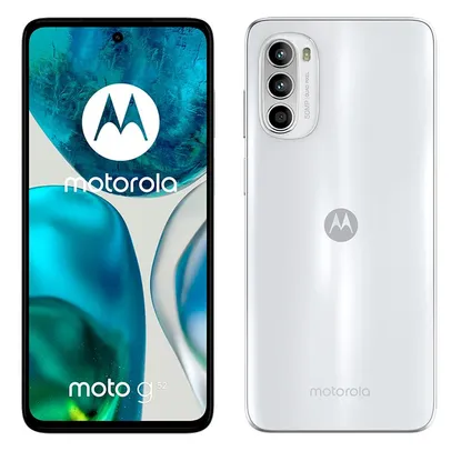 Smartphone Moto G52 128GB, RAM 4GB, Octa Core, Câmera Tripla 50Mp, Tela de 6.6 Branco - PAU60019BR