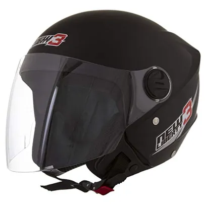 Pro Tork, Capacete New Liberty Three, CAP-489PTF, 58, Preto Fosco