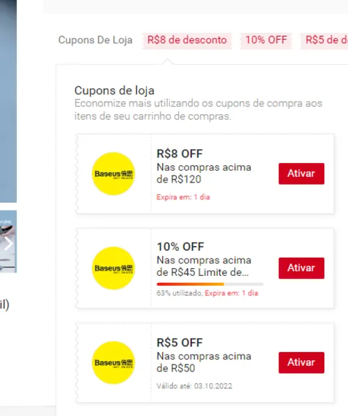 Imagem na descrição da promoção