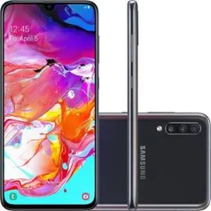 Smartphone Samsung Galaxy A70 128GB Dual Chip Android 9.0 Tela 6.7" Octa-Core 4G Câmera Tripla - Preto | R$1.799