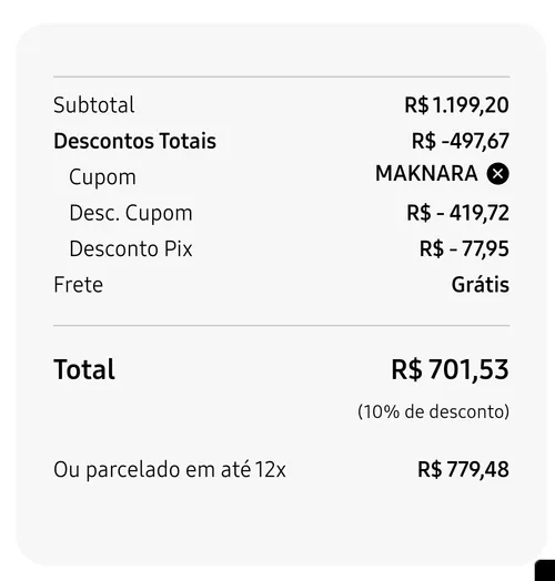 Imagem na descrição da promoção