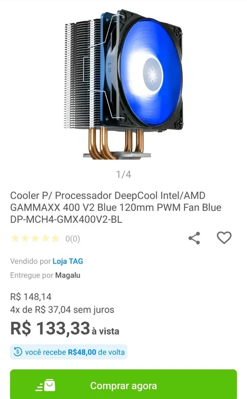 Imagem na descrição da promoção