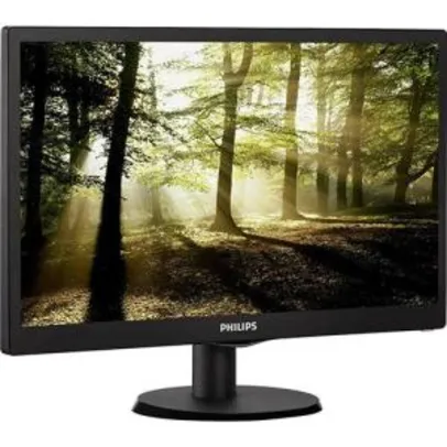 Monitor LED 18,5" Widescreen Philips 193V5LSB2 HD - R$ 306,81 - CONECTOR RGB