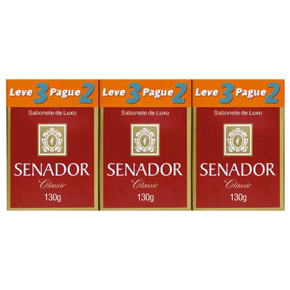[Leve 3 Pague 2] Sabonete Senador Classic | R$ 2,40 cada