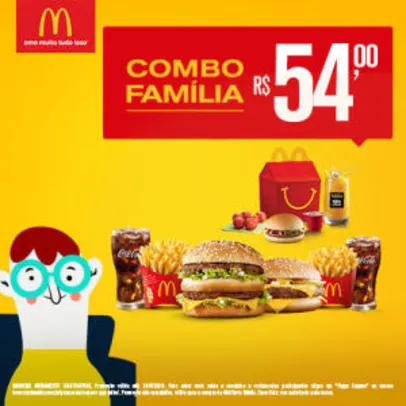 Combo Família no McDonald's - R$54