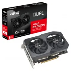 Placa De Vídeo Asus AMD Radeon RX 7600 V2 OC Edition, 8GB, GDDR6, FSR, Ray Tracing, 90YV0IH2-M0NA00