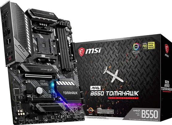 Placa-Mãe MSI MAG B550 Tomahawk, AMD AM4, ATX