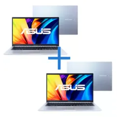 Notebook ASUS Vivobook M1502IA-EJ252W Prata Metálico + Notebook ASUS Vivobook M1502IA-EJ251 Prata Metálico