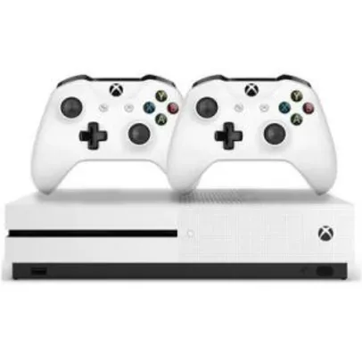 Xbox One S 1TB com 2 Controles - R$1.200