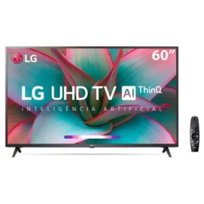 Smart TV LED 60" LG 60UN7310 4K ThinQ + Smart Magic | R$3.514