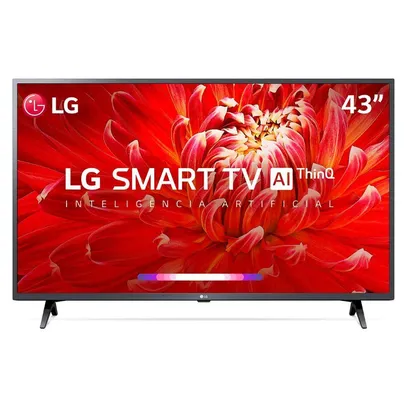 SmartTV LG 43" Full HD 43LM6370 WiFi Bluetooth HDR ThinQAI Dark Iron G