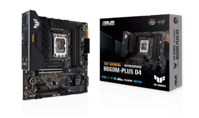 Placa Mãe Asus para Intel 1700 B660M Tuf Gaming Plus D4 4xDDR4 mATX 90MB1940-C1BAY0