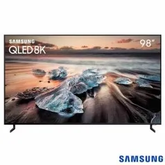 Smart TV 8K Samsung QLED Q900 98", com Pontos Quânticos, IA Upscaling, HDR 4000 e Wi-Fi