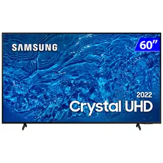 Smart TV Samsung LED 60" 4K Wi-Fi Tizen Crystal UHD UN60BU8000GXZD