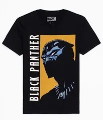 CAMISETA ESTAMPA PANTERA NEGRA AVENGERS PRETO | R$20