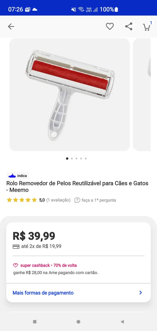 Imagem na descrição da promoção