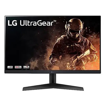 Monitor Gamer LG UltraGear –Tela IPS de 24”, Full HD (1920 x 1080), 144Hz, 1ms (GtG), 24GN60R