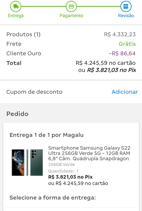 Imagem na descrição da promoção