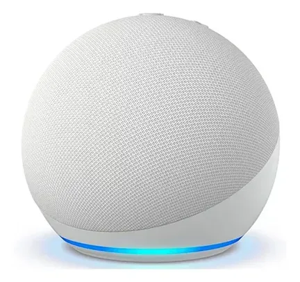 Amazon Echo Dot 5th Gen com assistente virtual Alexa - glacier white 110V/240V