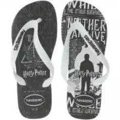 Chinelo Havaianas Harry Potter FC (BRANCO e VINHO)