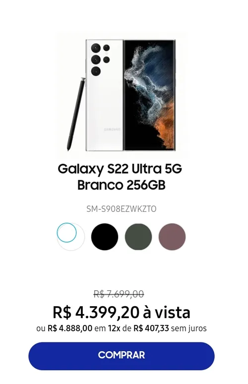 Imagem na descrição da promoção