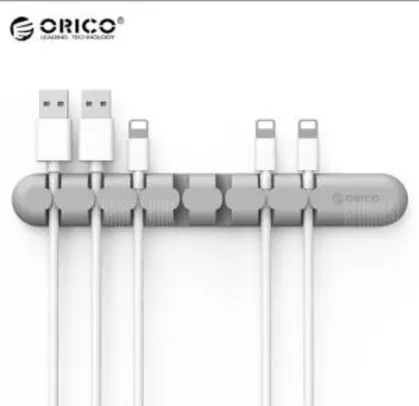 ORICO CBS7 Desktop Cable Organizer Silicone Wire Holder Clip - GRAY - R$10,97