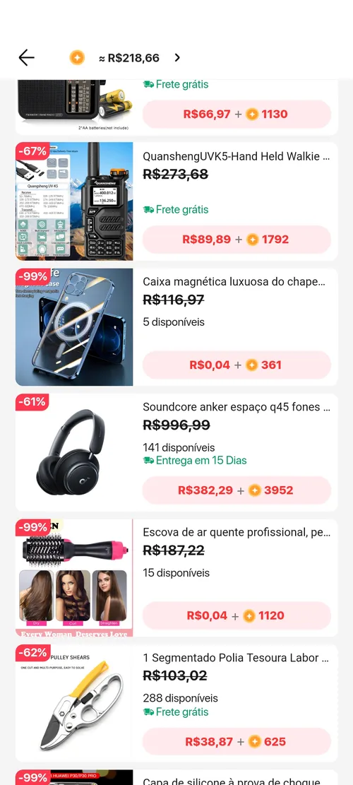 Imagem na descrição da promoção