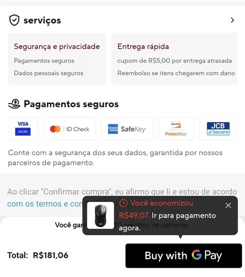 Imagem na descrição da promoção