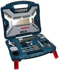 Kit de Pontas e Brocas em Titânio Bosch X-Line 103 peças | R$190