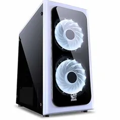 Gabinete Venus com 2 Fans LED 7 Cores Lateral em Acrílico - R$89,00