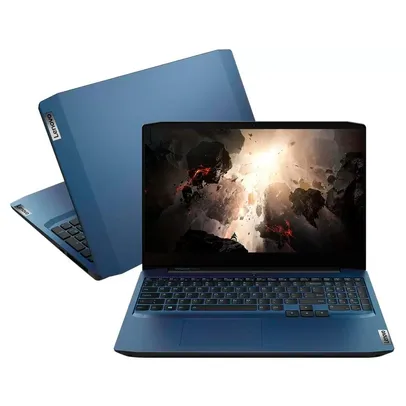 Notebook Gamer Lenovo Gaming 3i Intel Core i5-10300H, GTX 1650 4GB, 8GB RAM, 256GB SSD, Linux, 15.6´ Widescreen, Chameleon Blue - 82CGS00100