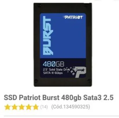 SSD Patriot Burst 480gb Sata3 2.5