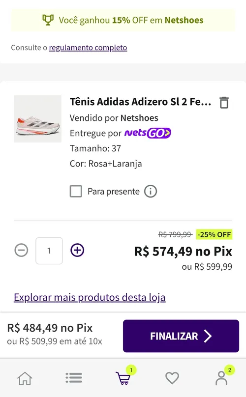 Imagem na descrição da promoção