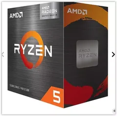 PROCESSADOR AMD RYZEN 5 5600G, 6-CORE, 12-THREADS, 3.9GHZ (4.4GHZ TURBO), CACHE 19MB, AM4, 100-100000252BOX