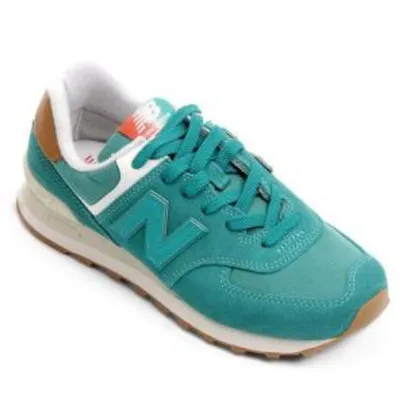 Tênis New Balance W 574 Core Feminino - Verde e Branco