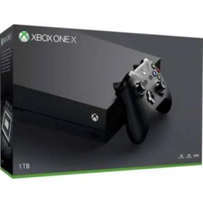 Console Xbox One X 1TB 4K com Controle sem Fio CYV-00006 Bivolt Preto R$2349