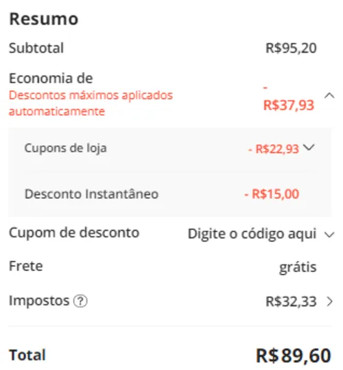 Imagem na descrição da promoção